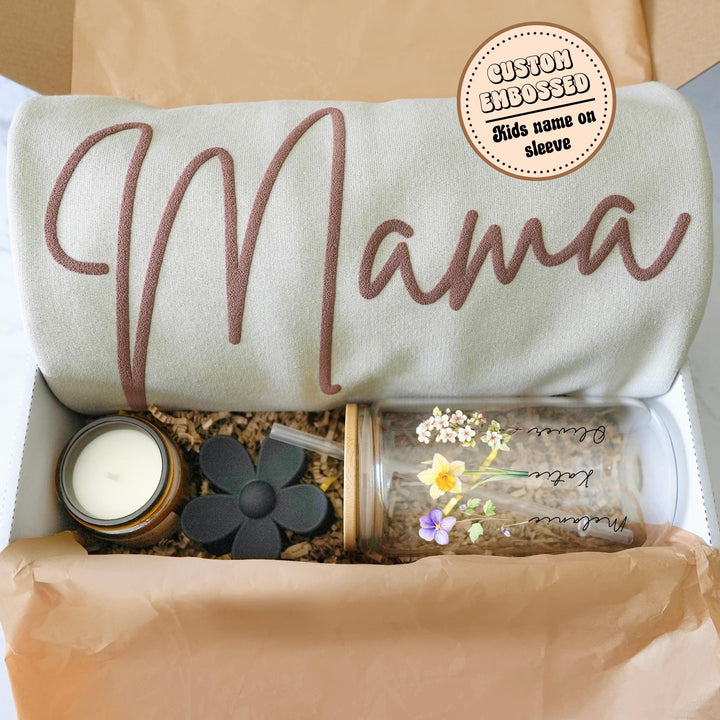Personalized Gift box for Mom with Sweatshirt, Mothers Day Gift