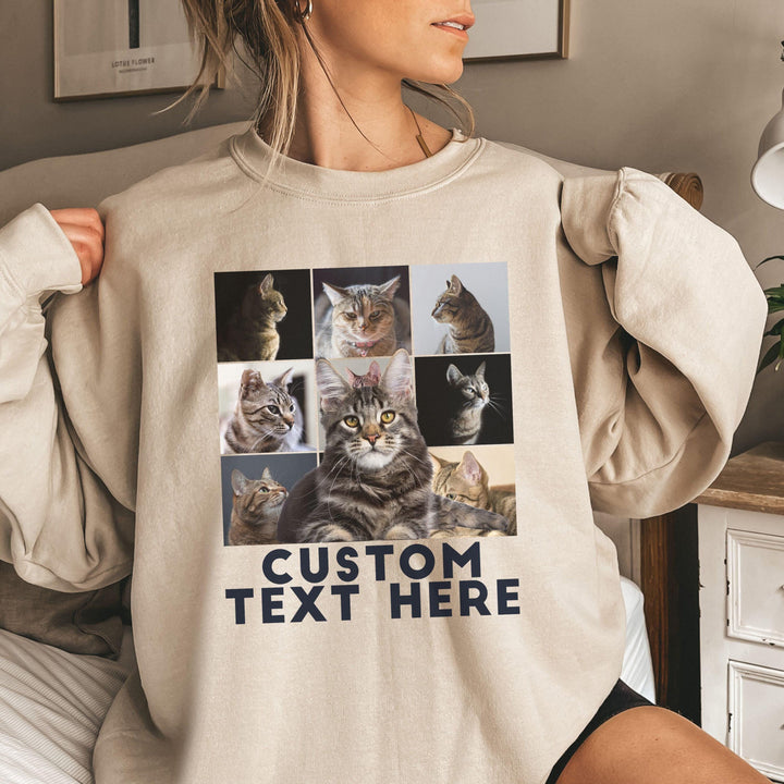 Custom Cat Photo Hoodie For Fur Parents Birthday Sweatshirt