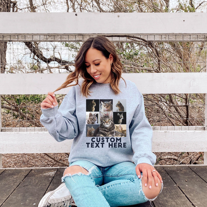 Custom Cat Photo Hoodie For Fur Parents Birthday Sweatshirt
