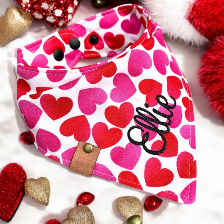 Valentine Dog bandana valentine dog gift heart dog