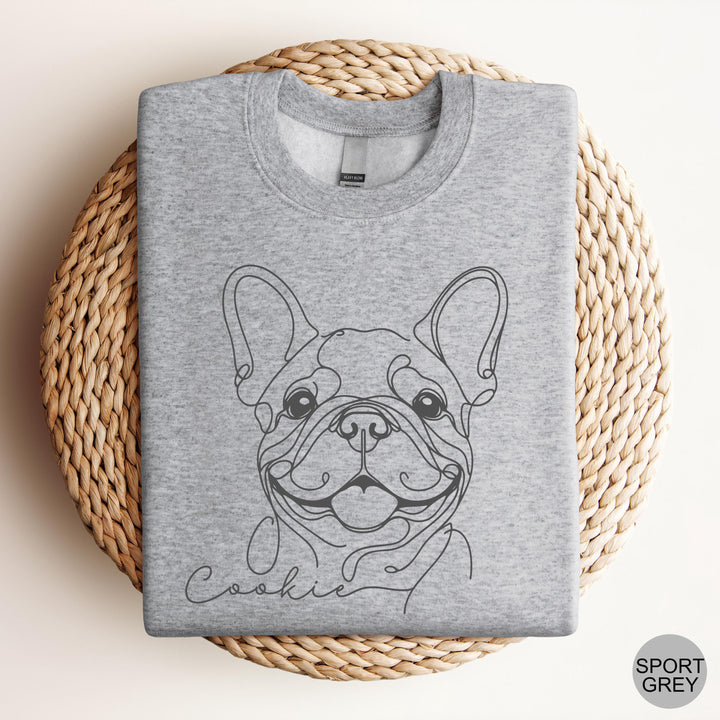 Custom French Bulldog Sweatshirt Personalized Frenchie Crewneck