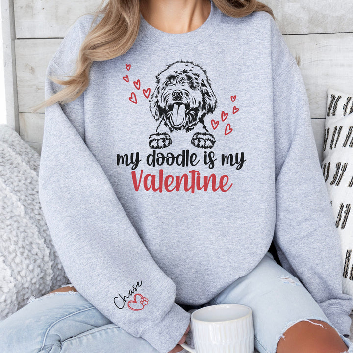 Custom Goldendoodle Womens Valentines Day Shirt