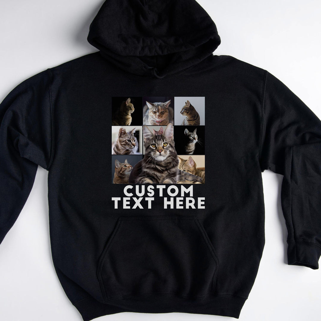 Custom Cat Photo Hoodie For Fur Parents Birthday Sweatshirt