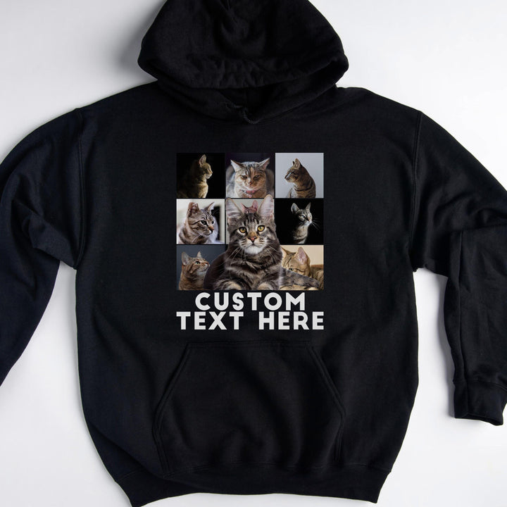 Custom Cat Photo Hoodie For Fur Parents Birthday Sweatshirt