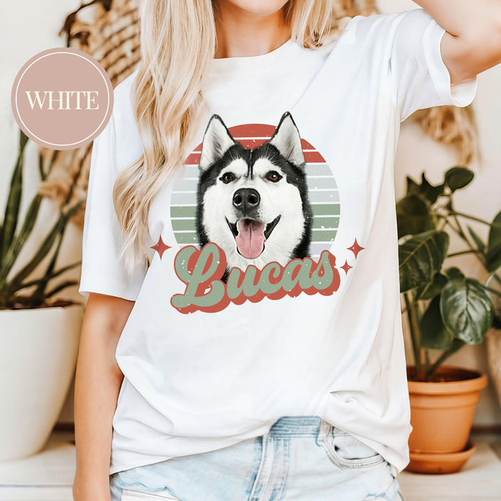 Custom Photo Pet Comfort Colors Shirt, Custom Dog Shirt