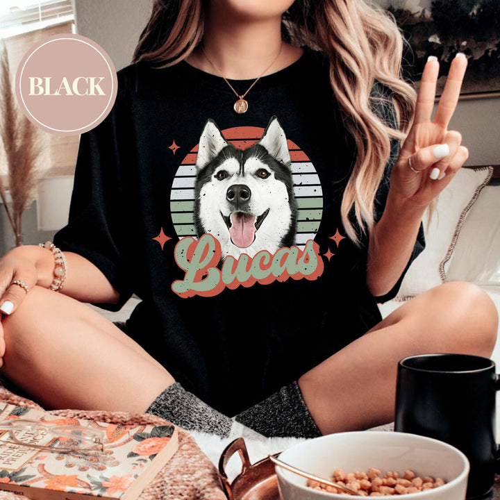 Custom Photo Pet Comfort Colors Shirt, Custom Dog Shirt