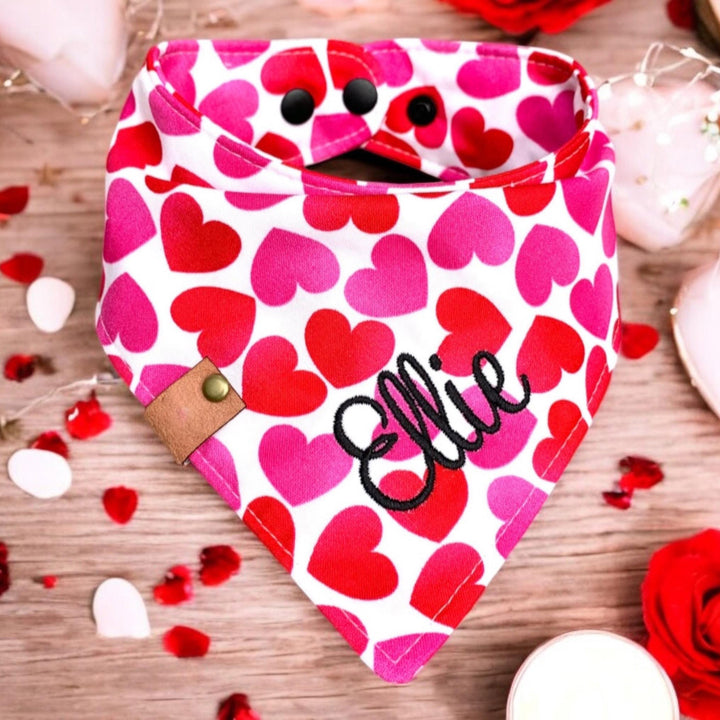 Valentine Dog bandana valentine dog gift heart dog