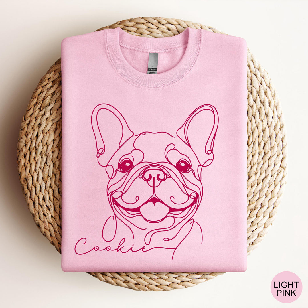 Custom French Bulldog Sweatshirt Personalized Frenchie Crewneck