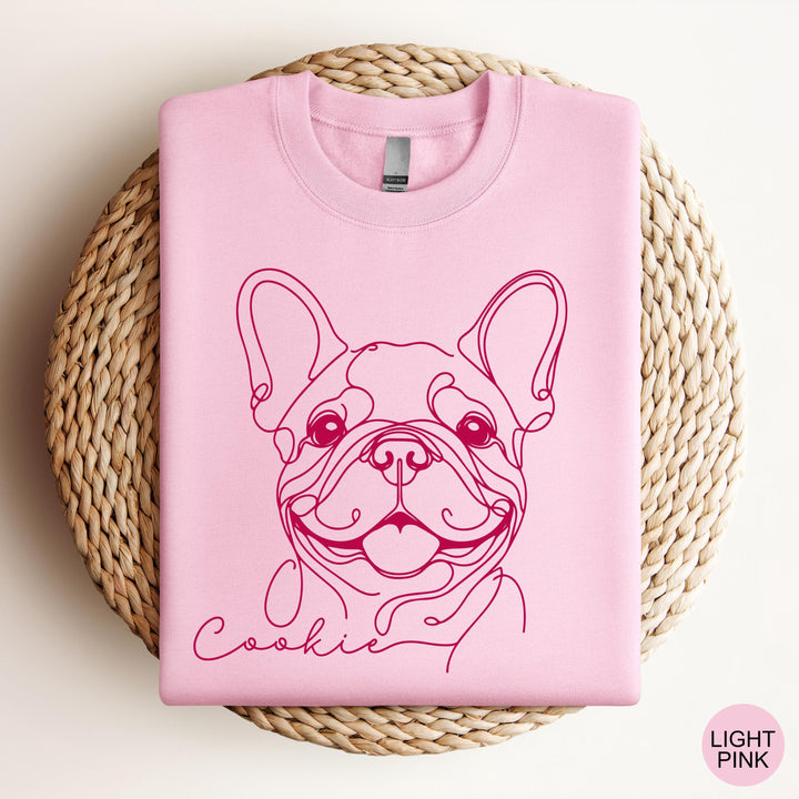 Custom French Bulldog Sweatshirt Personalized Frenchie Crewneck