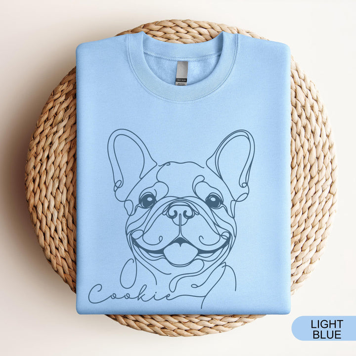 Custom French Bulldog Sweatshirt Personalized Frenchie Crewneck
