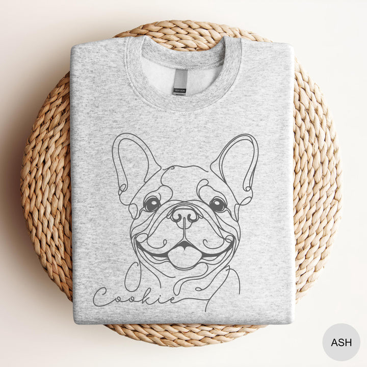 Custom French Bulldog Sweatshirt Personalized Frenchie Crewneck