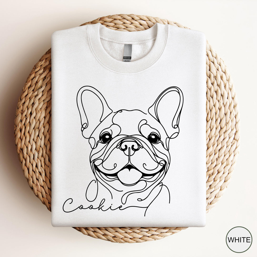 Custom French Bulldog Sweatshirt Personalized Frenchie Crewneck