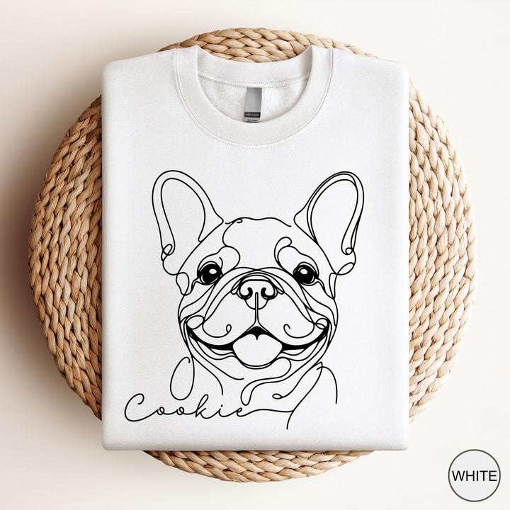 Custom French Bulldog Sweatshirt Personalized Frenchie Crewneck