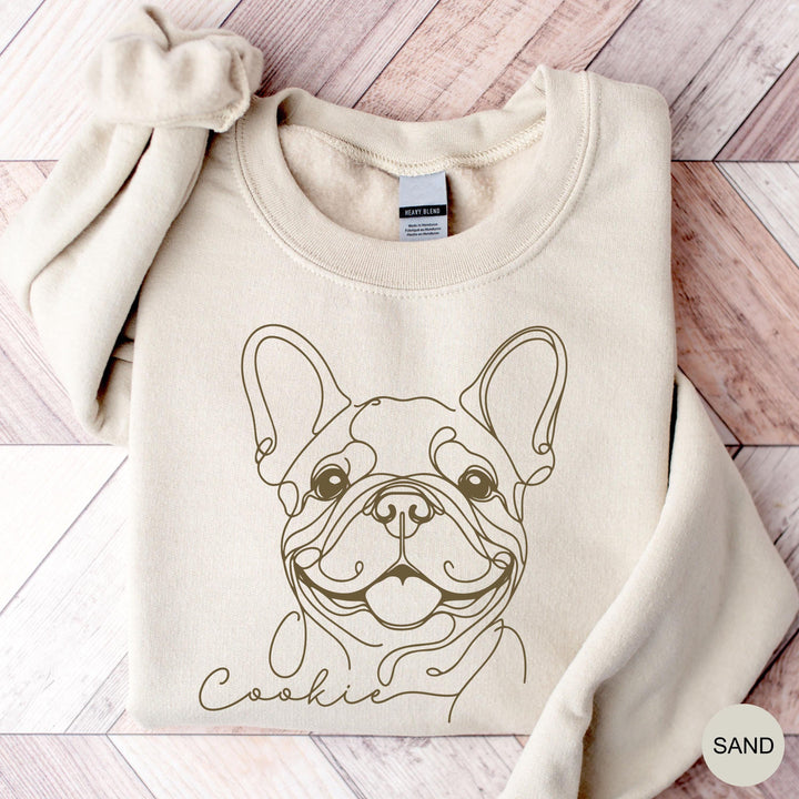 Custom French Bulldog Sweatshirt Personalized Frenchie Crewneck