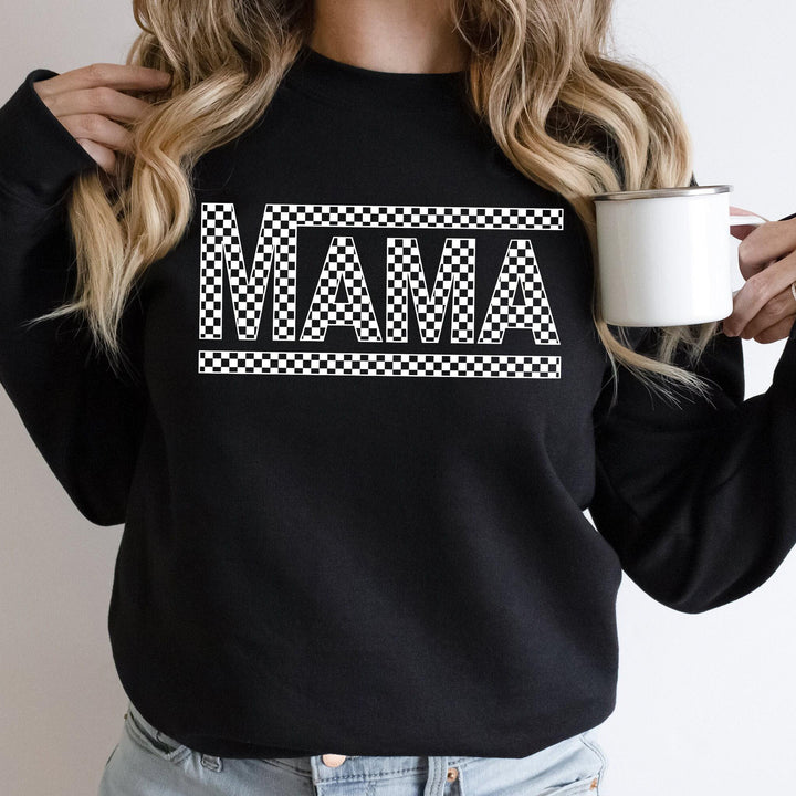 Checkered Retro Mama Sweatshirt,First Mothers Day Gift