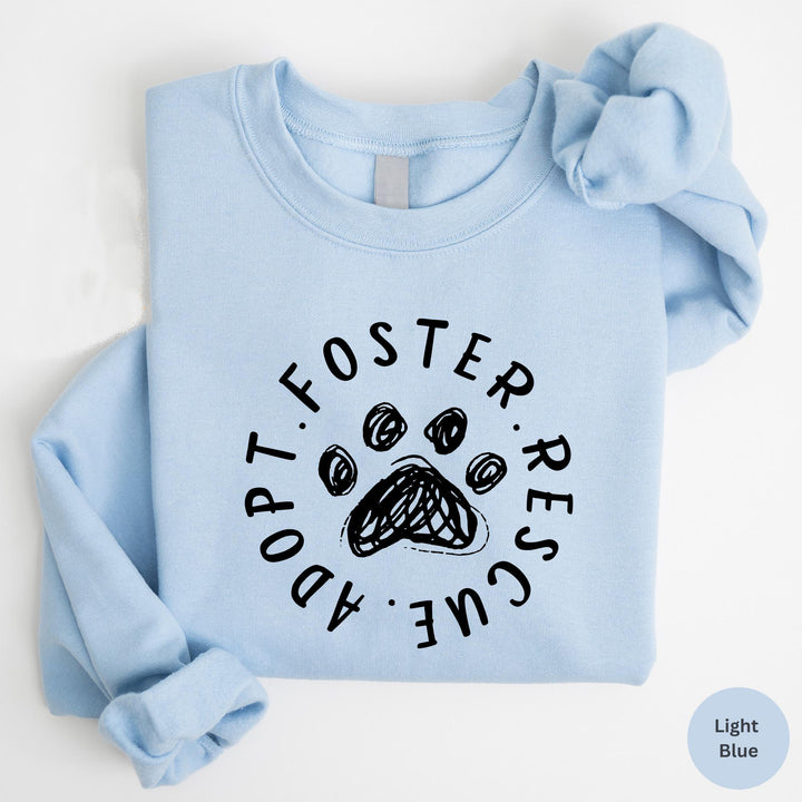 Foster Adopt Rescue Crewneck, Adopt Don't Shop Sweatshirt