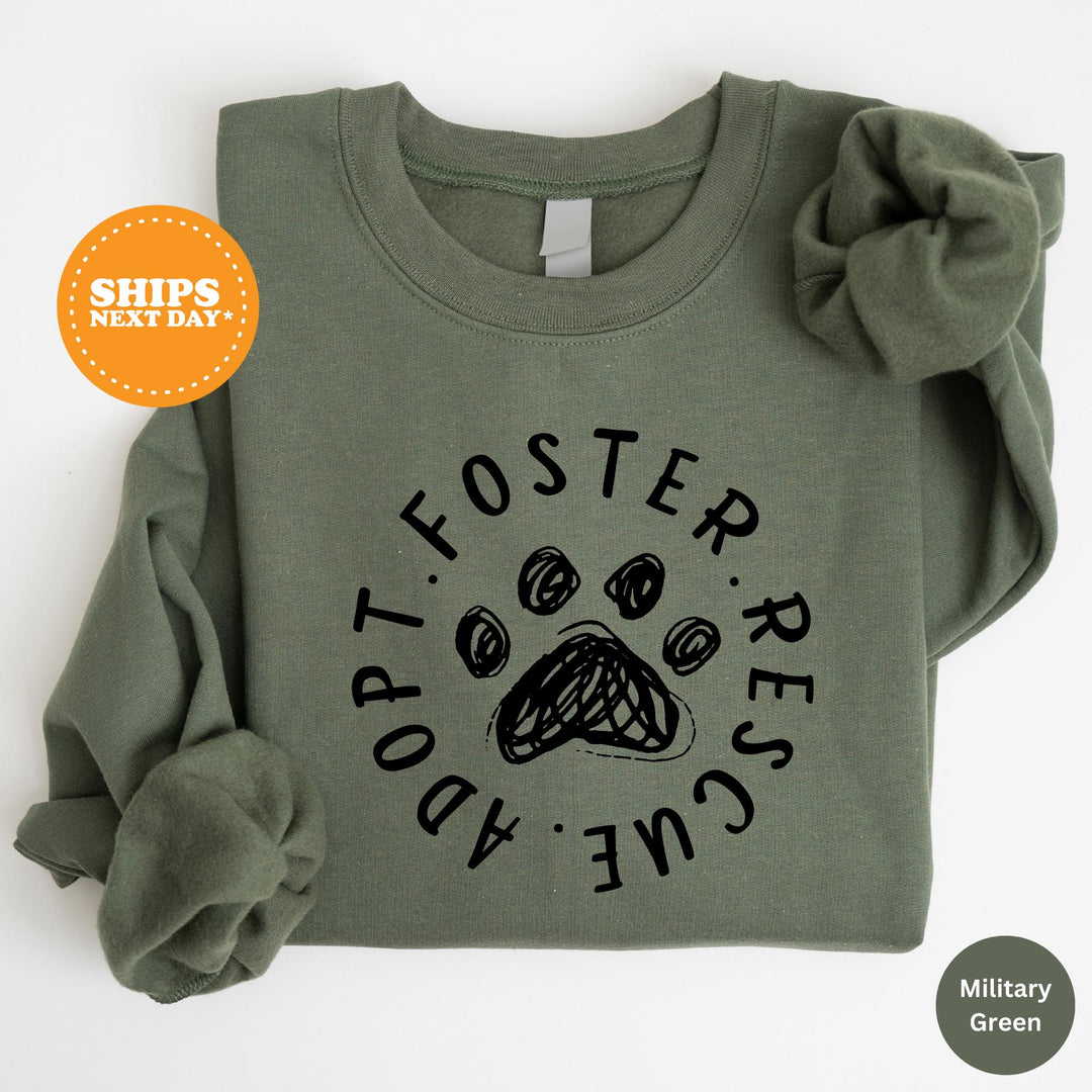 Foster Adopt Rescue Crewneck, Adopt Don't Shop Sweatshirt