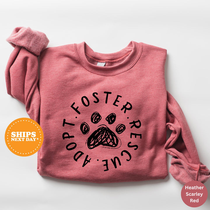 Foster Adopt Rescue Crewneck, Adopt Don't Shop Sweatshirt