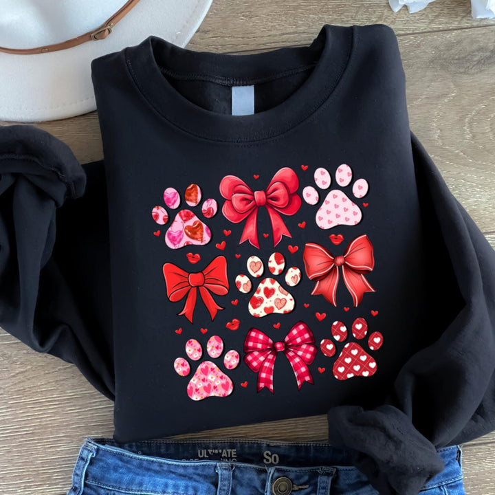 Custom Dog Valentine Coquette Sweatshirt