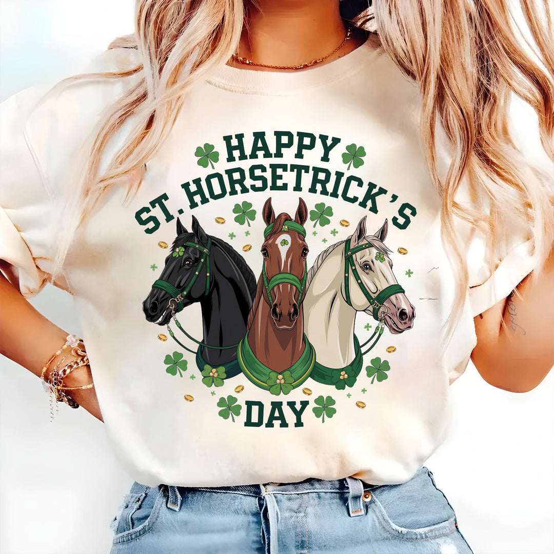 St Patrick's Day Horse Lover Lucky Sweatshirt