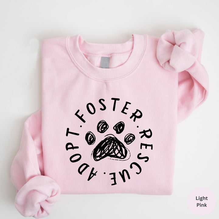 Foster Adopt Rescue Crewneck, Adopt Don't Shop Sweatshirt