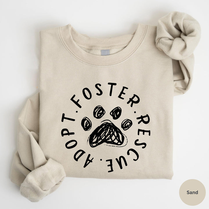 Foster Adopt Rescue Crewneck, Adopt Don't Shop Sweatshirt