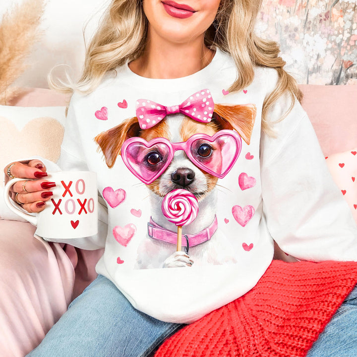 Goldendoodle Sublimation Shirt Design Pink Dog Coquette Bow sweatshirt