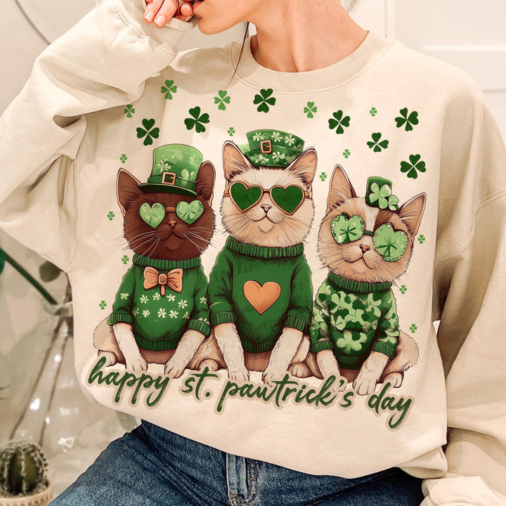 Custom St Pawtrick's Cats sweatshirt