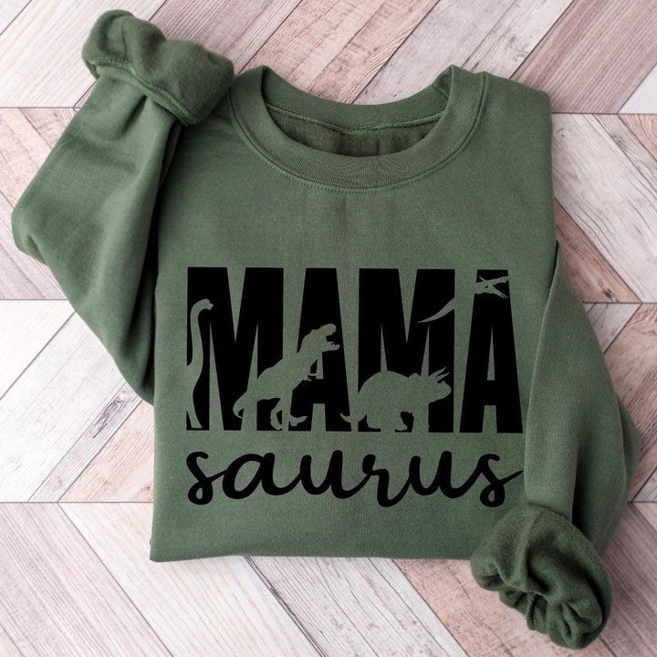 Custom  Mama Saurus Sweatshirt, Dinosaur Mom Sweatshirt