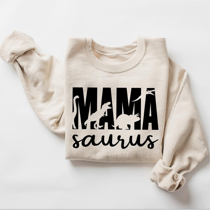 Custom  Mama Saurus Sweatshirt, Dinosaur Mom Sweatshirt