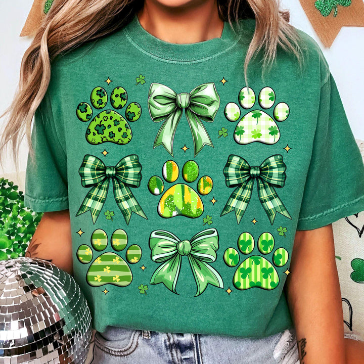 Dog St Patrick's Day Coquette Sweatshirt