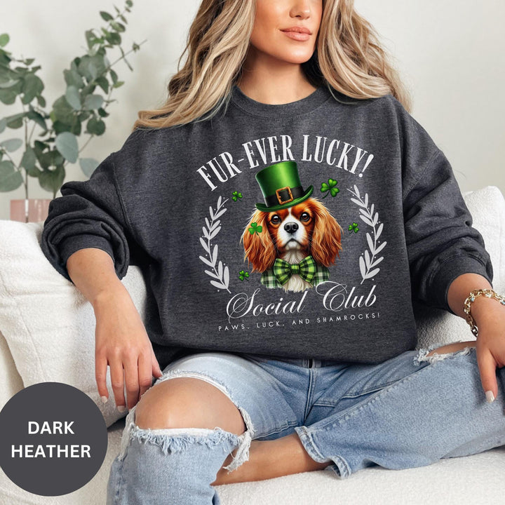 Cavalier King Charles Spaniel Dog Mom St. Patrick's Day Sweatshirt