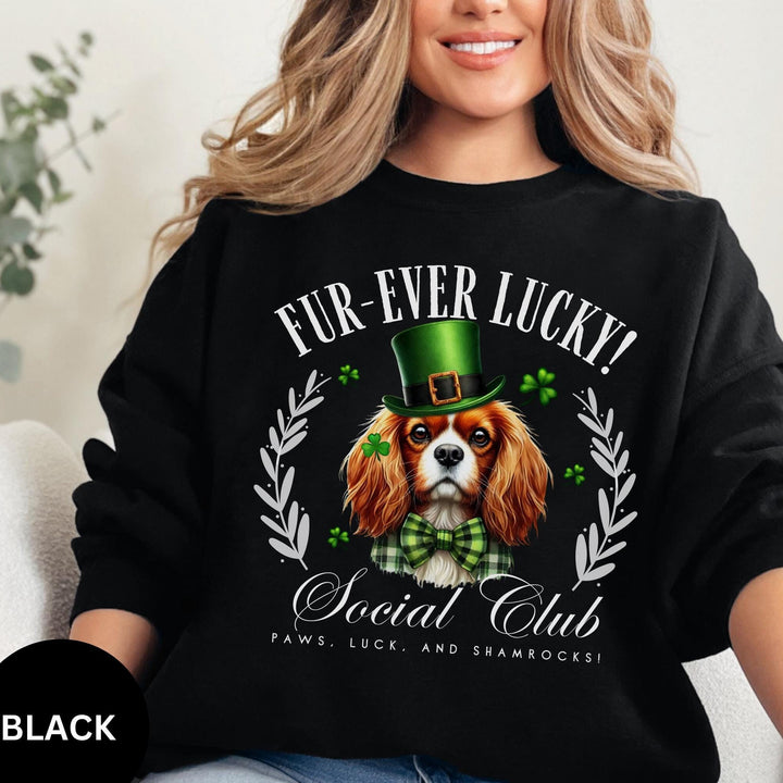Cavalier King Charles Spaniel Dog Mom St. Patrick's Day Sweatshirt