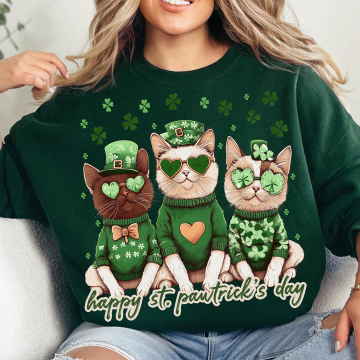 Custom St Pawtrick's Cats sweatshirt
