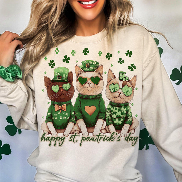 Custom St Pawtrick's Cats sweatshirt
