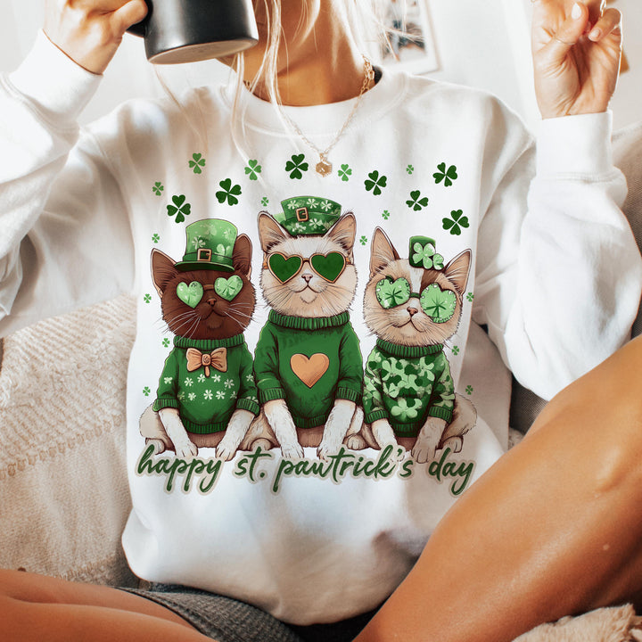 Custom St Pawtrick's Cats sweatshirt