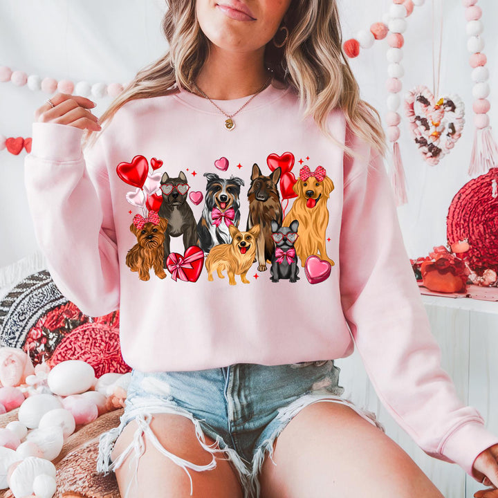 Dog valentines Design sweatshirt