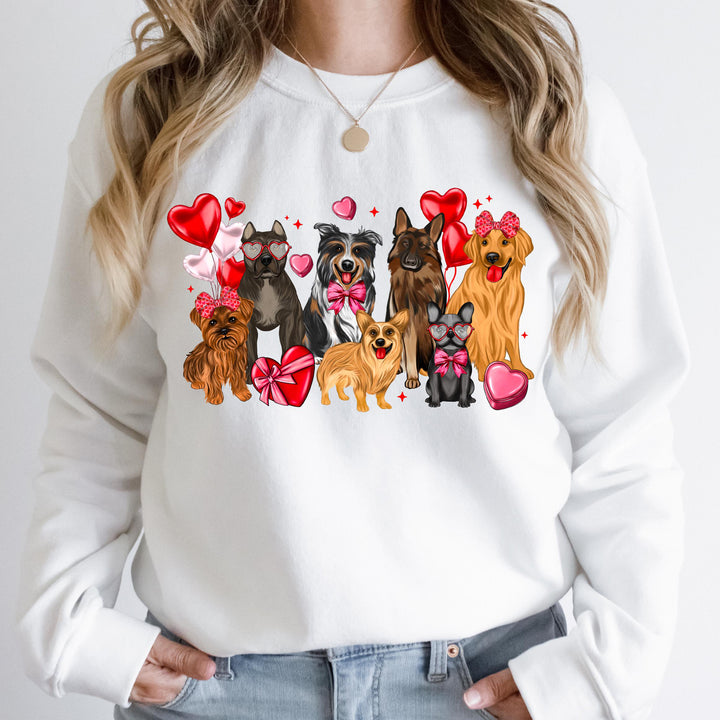 Dog valentines Design sweatshirt