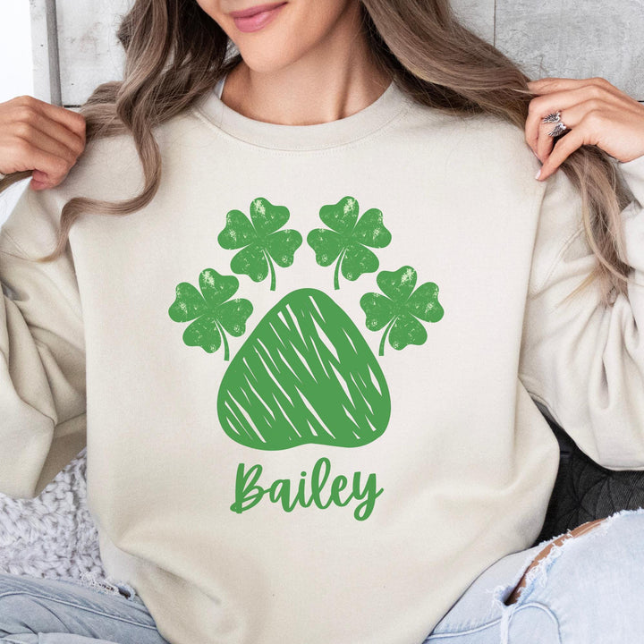 Custom St. Patrick's dog lover sweatshirt