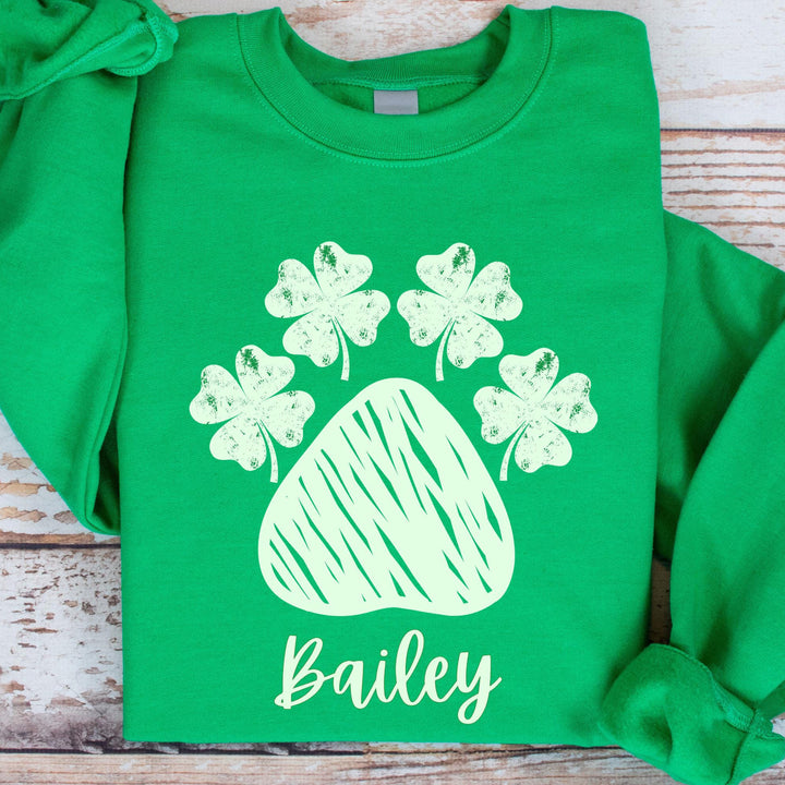 Custom St. Patrick's dog lover sweatshirt