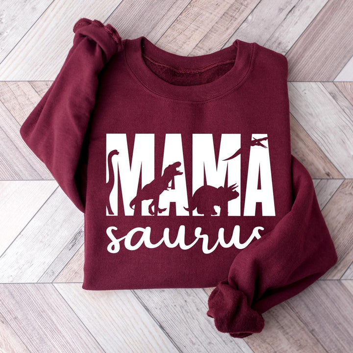 Custom  Mama Saurus Sweatshirt, Dinosaur Mom Sweatshirt