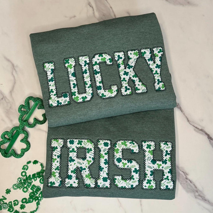 Custom Lucky St Patty's Embroidered Sweatshirt