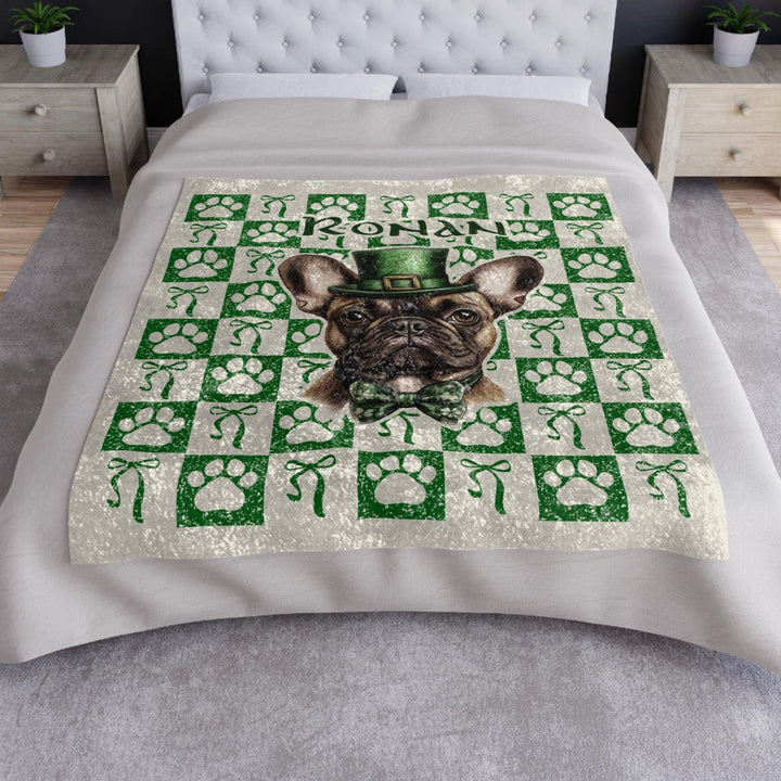 Personalized Pet Photo Blanket for Dog Mom