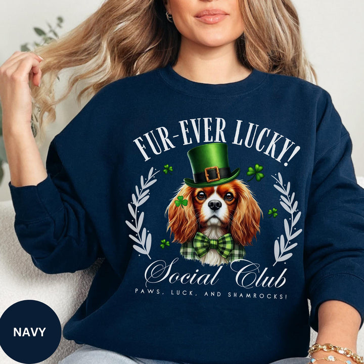 Cavalier King Charles Spaniel Dog Mom St. Patrick's Day Sweatshirt