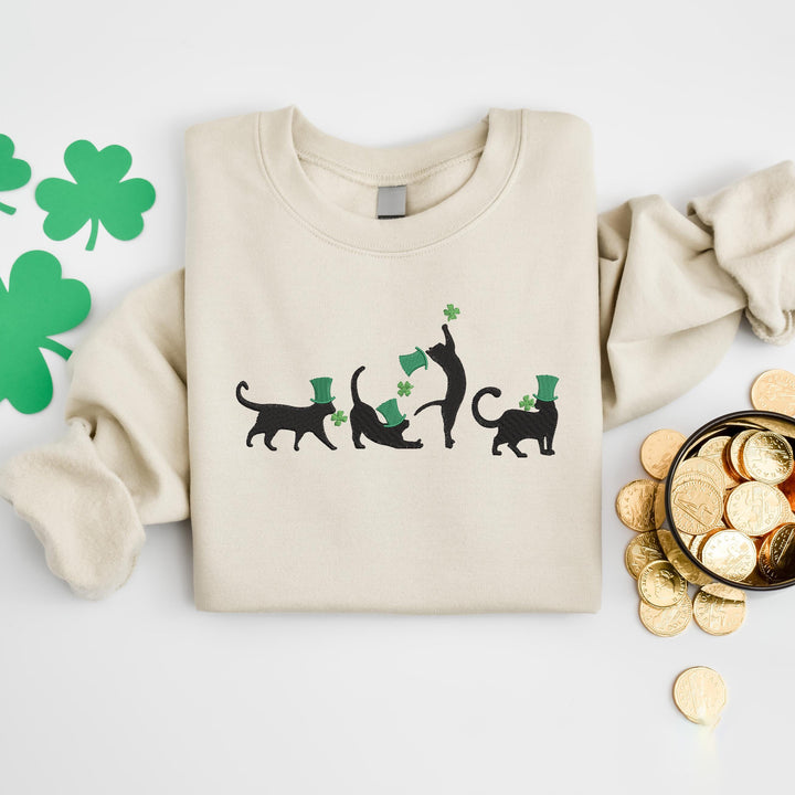 St Paddys Day Cat Lover Sweatshirt