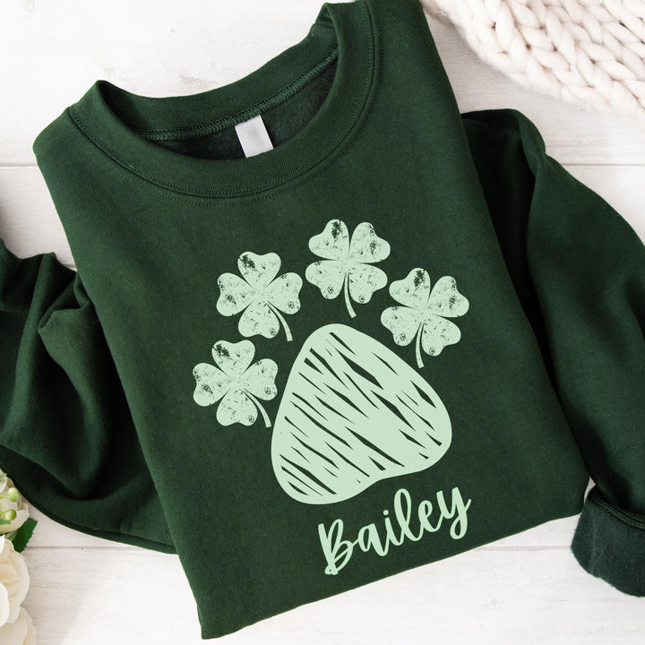 Custom St. Patrick's dog lover sweatshirt