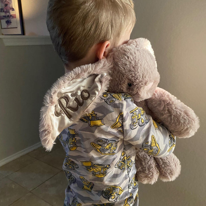 Personalized Bunny - Embroidered name on Bunny