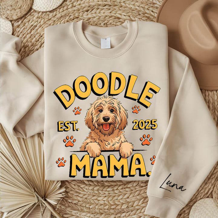 Doodle Mom Est. 2025 Design Sweatshirt