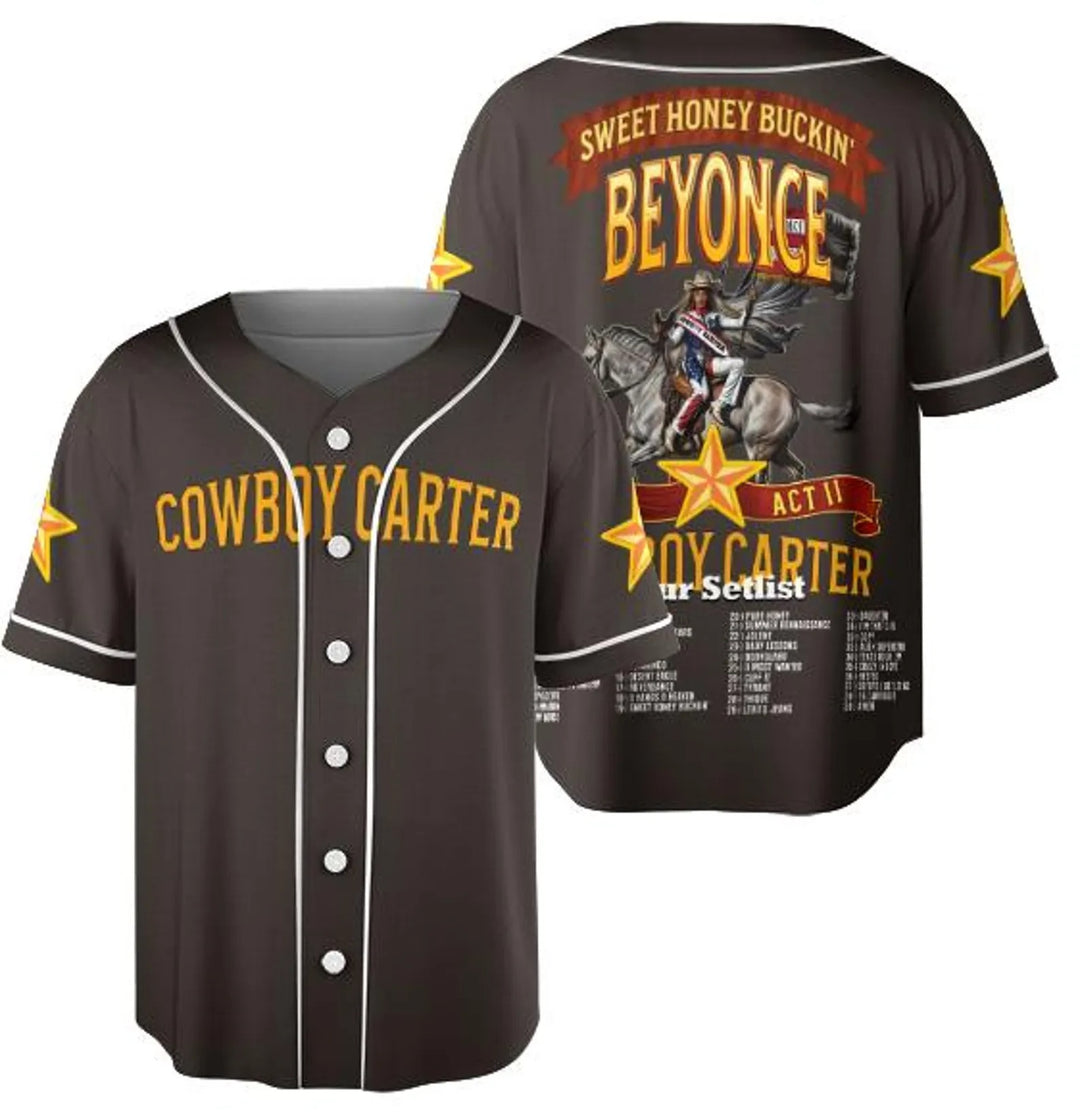 Cowboy Carter Tour Jersey, Beyonce Concert Jersey