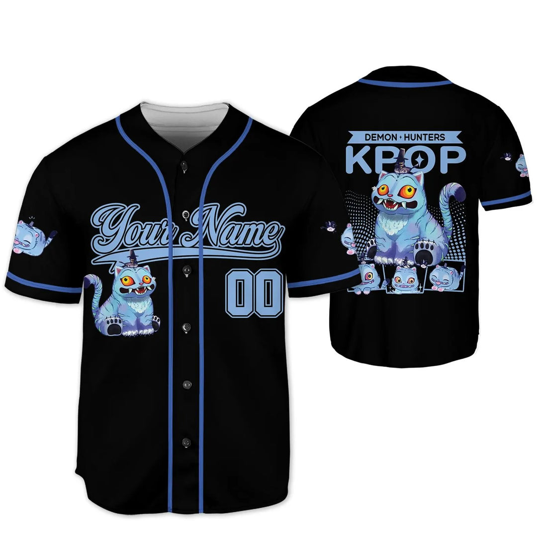 Demon Hunter Tiger Baseball Jersey, Hunters Tiger fan, Kpop Saja Boys Shirt, Kpop Demon Hunters